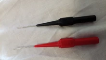 Aguja de perforación de aislamiento, multímetro no destructivo, sondas de prueba, rojo/Negro, 30V-60V, para enchufe de plátano, 2 uds.