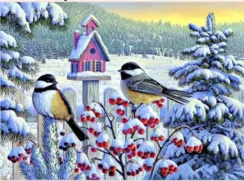 

Аж-1279 painting with rhinestones "The SIBs on The Rowan"