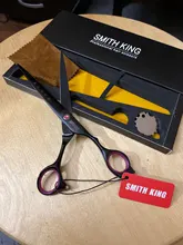 7 〞-Tijeras/Tijeras profesionales de peluquería, 7 pulgadas, láser, tijeras para cortar Cable, hoja dentada fina, diseño antideslizante