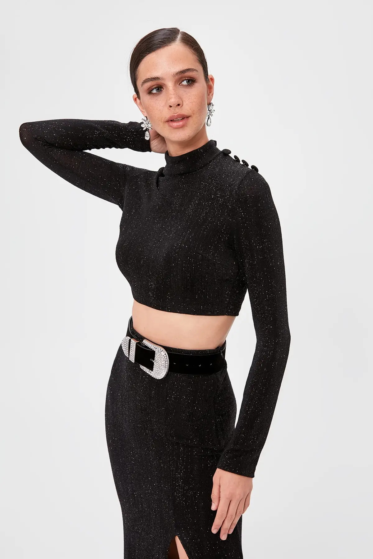 Trendyol Кнопка деталь Bluz TPRAW20BZ0621| |