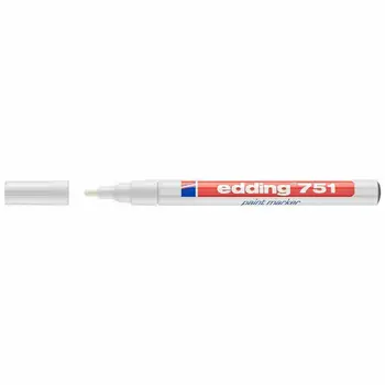 

Edding 751 paint marker, ojival tip, 1-2mm, White