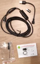 Cámara endoscópica impermeable de 7mm, endoscopio Flexible IP67, 6 LED de Inspección, para teléfono Android, tipo C, USB