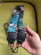 Correa ajustable para bolso, accesorios para bolsos, cinturón de cuero, correa de hombro ancha de arcoíris, correa de repuesto para bolso