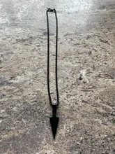 Fashion Jewelry Necklaces Arrow-Head-Pendant Collier Long-Chain Black Gold Silver-Color