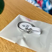 RscvonM-Anillo de boda de Color dorado y plateado con forma de corazón para mujer, joyería de compromiso para fiesta