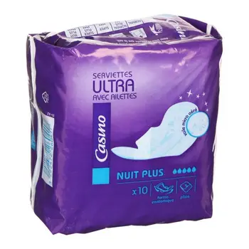 

Fins folded CASINO Ultra Night Towels x10