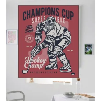 

Blind Iroa Digital Sports Hockey! ROLLER BLINDS TRANSLUCENT! (100X170)