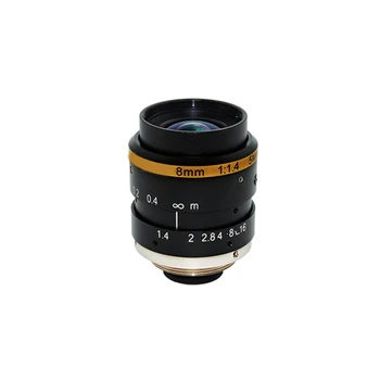 

8mm 1/1.8″ Machine Vision Lens Low Distortion F1.4 HD 3MP Professional C Mount lens Security CCTV Lens SL-MV0814C3MP-118