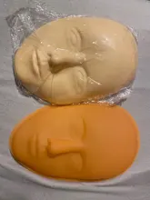 Cabeza de entrenamiento de tatuaje Facial 5D, maniquí de silicona para práctica de maquillaje permanente, tatuaje para labios y cejas, cabeza de muñeca para la piel