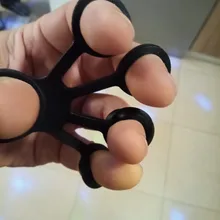 Expansor de mano de silicona para entrenamiento con los dedos, bandas de resistencia para fuerza, ejercicio de muñeca, Fitness, 1 Uds.