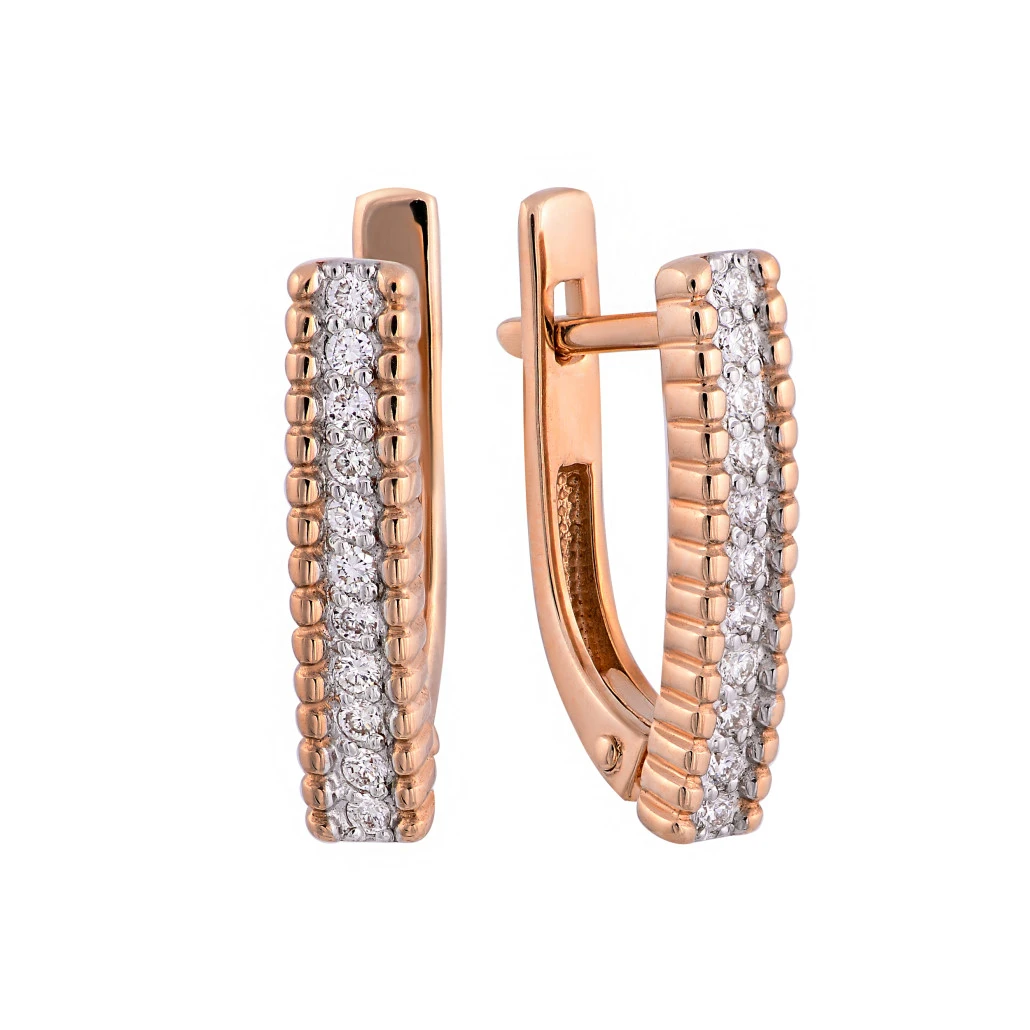 Diamond earrings Gold discount | Украшения и аксессуары
