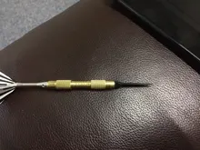 Puntas de acero para dardos, puntas suaves de reemplazo, accesorios, rosca 2BA, negro/plata, 6 piezas