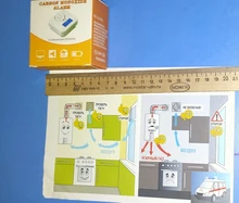 ANPWOO-Sensor LCD de monóxido de carbono, Detector Digital de humo, alarma de batería, alarma de seguridad