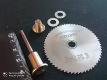 Hoja de sierra Circular HSS, herramienta rotativa para Dremel, cortador de Metal, conjunto de discos de corte de madera, mandril de corte, 7 Uds., 25/32/50