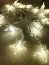 Garlands Lamp Light-String Battery-Powered Christmas-Decorations Home-Fairy-Lights Twinkle