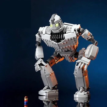 

Buildmoc Iron Robot Giant Action Figure Blocks Technic Bricks MOC Decoration WW2 Robot Toy Educational Children's Toys Gift