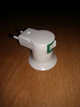 Converter-On/Off Bulb-Lamp Eu-Plug-Holder-Adapter Led-Light-Socket White To E27 for 1PC