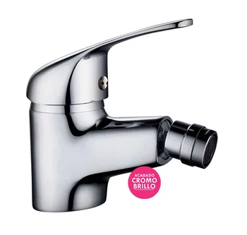 

Kibath monomando faucet for bidet model APA made of brass with modern design and robust Chrome with Shine