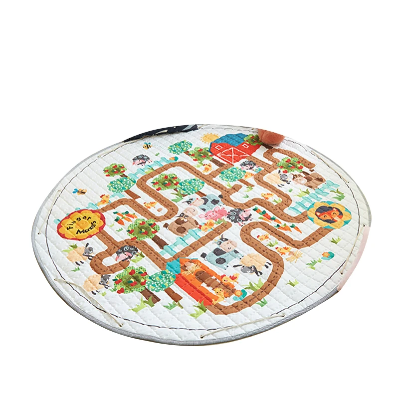 

cartoon bedroom game nap living room anti-slip meitoku actionclub baby play mat storage