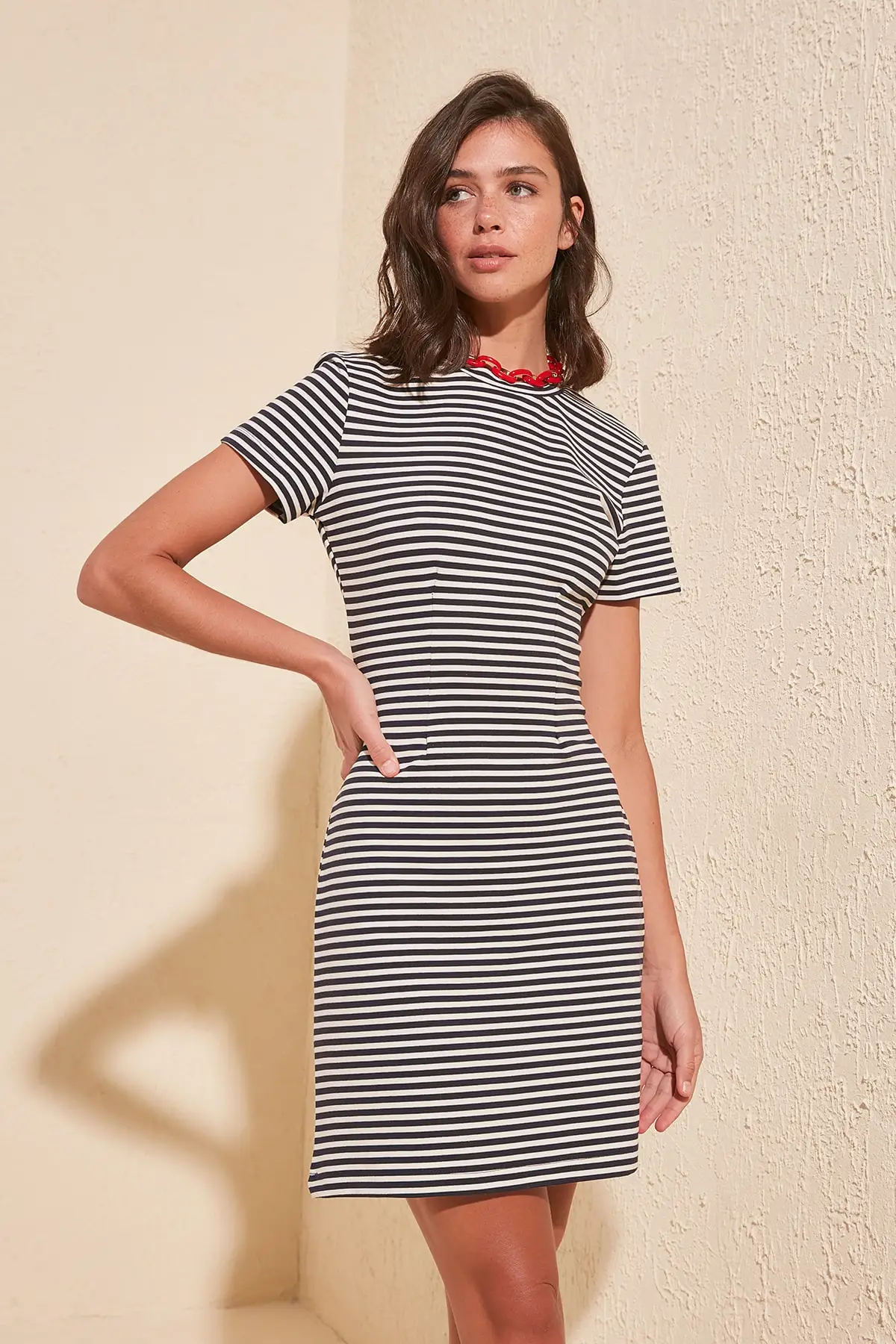 

Trendyol Striped Knit Dress TWOSS20EL1294