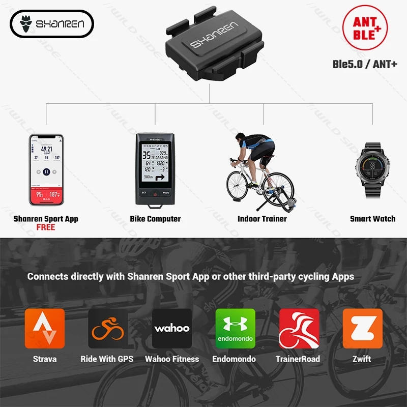 Ordinateur De Vélo Sans Fil étanche - Bluetooth/ANT+, Vitesse & Cadence - Neuf