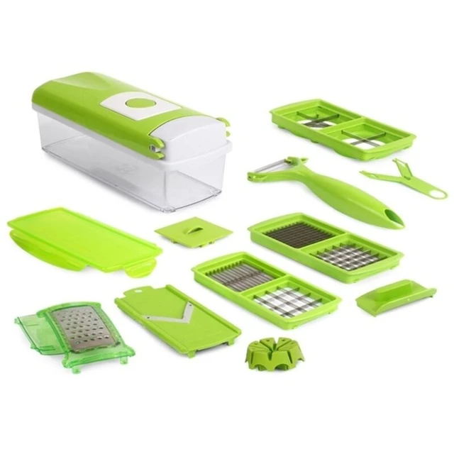 Nicer Dicer Plus Cortador Fatiador Legumes Verduras Frutas Spectacular  Utensil Kitchen Dining Semi-automatic - Manual Slicers - AliExpress