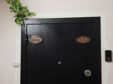 Placa de puerta de plástico ABS para Hotel, placa de puerta personalizada con número de casa de imitación de Metal, bronce, para apartamento, Villa, placa de puerta