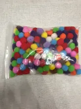 Caliente 100-500 unids/lote mezclado suave redonda en forma de cubo bolas suaves Pom para los niños DIY de artesanía 10mm/15mm/20mm/25mm/30mm