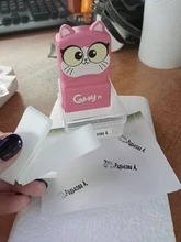 Sello personalizable para ropa, estampa sobre tela con un sello único y de diseño infantil para uso en tela a prueba de agua