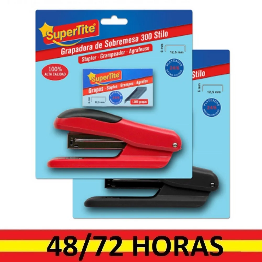 Supertite®table Top Stapler + Stapler Box, Ergonomic Design, 1000