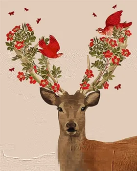 

Painting by numbers Standard: Deer florid
