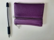 Monedero de cuero de moda para mujer, cartera para Cambio, Mini monedero con cremallera, carteras con llavero para niños, 2019