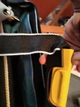 Bolsa de herramientas portátil para electricista, multifunción, instalación de reparación, lona, grande, gruesa, bolsillo de trabajo