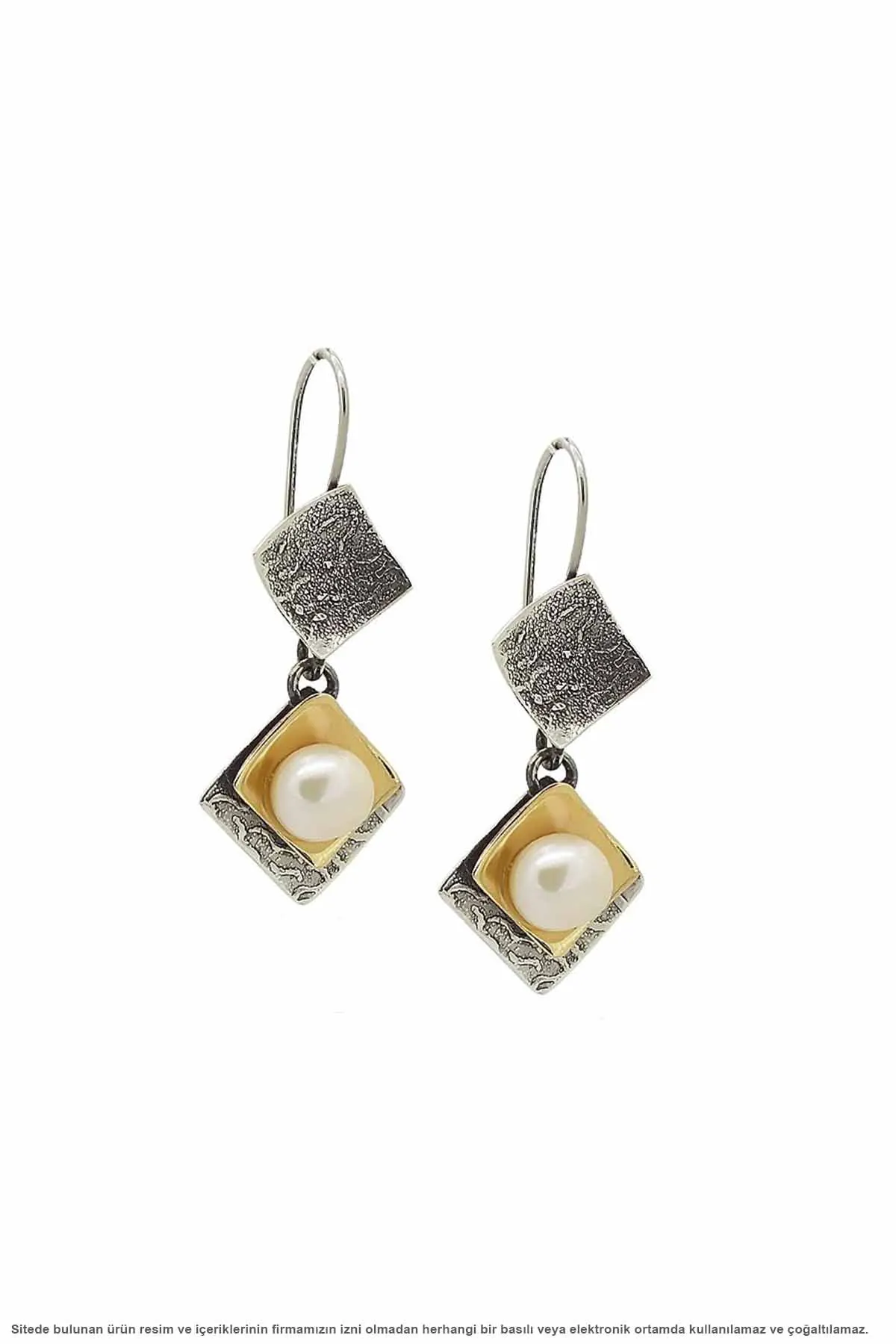 

Silver Natural Pearl Cubic Zirconia Earrings