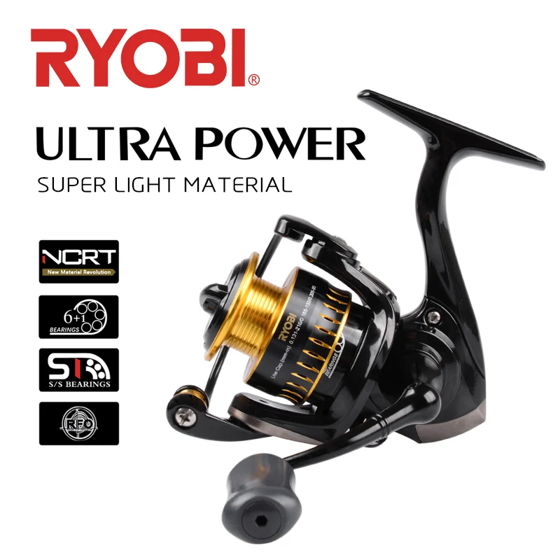 Ryobi-スピニングフィッシングリール500/800/1000,超強力,6 1bb
