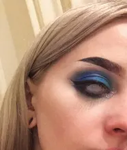 EYESHARE-1 par de lentes de contacto de malla blanca de gran diámetro, cosméticos para ojos de colores, lentes de contacto para Cosplay para Halloween