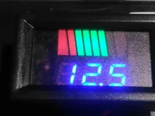 Indicador de nivel de carga de batería de coche, medidor de capacidad de batería de litio de 12V, 24V, 36V, 48V, 60V, 72V, pantalla LED, voltímetro