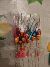 Juego de flotadores de pesca, boya, palo de luz de pesca, oscilante, tamaño variado, Color, accesorios de boya, 10 unids/lote
