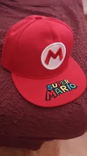 Gorra de baseball con bordado de Mario para niñas, informal, cosplay, hip hop, para viajar al aire libre