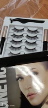 Extensiones de pestañas magnéticas, 3/5 pares de maquillaje, delineador de ojos, rizador de pestañas fácil de poner, pestañas postizas gruesas, regalo