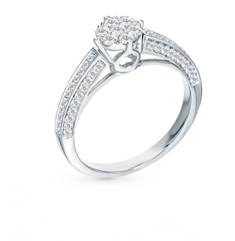 

Gold ring with diamonds sunlight sample 585