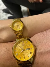 OELVS-reloj mecánico automático de lujo para parejas, de acero inoxidable, resistente al agua, masculino, regalo, 6630