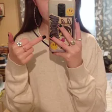 Elegante cuenta de perla simulada piedra elástico anillos para las mujeres anillo de corazón para nudillos del dedo de moda Vintage ajustable joyería regalos