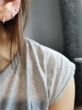 ROXI-pendientes de aro pequeño de Plata de Ley 925 para mujer, aretes simples de círculo redondo de cristal de circón, joyería con rayos geométricos 2020