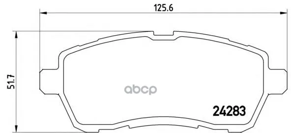 Колодки Тормозные Передние Brembo P24072 Brembo арт. P24072