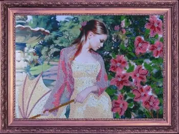 

406 set for embroidery with beads butterfly 'For walking ', 23*33 cm