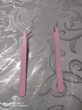 Pinzas rectas y curvadas de acero inoxidable para extensiones de pestañas, gran oferta, 2 uds., 2020