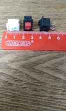 Switch Push-Button SPST 250V Black White KCD11 Snap-In-On/Off 3A 10x15mm 10pcs And Red