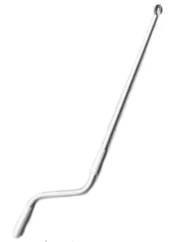 

Crank proffesional for awnings shutters 110 centimeters White