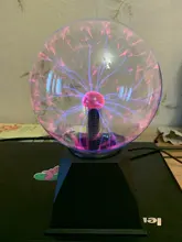 Lighting Decor Touch-Lamp Plasma-Ball Crystal Led-Night-Light Christmas Novelty Magic